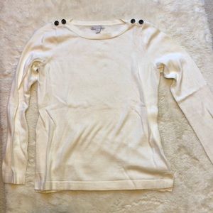 Gap long sleeve white sweater